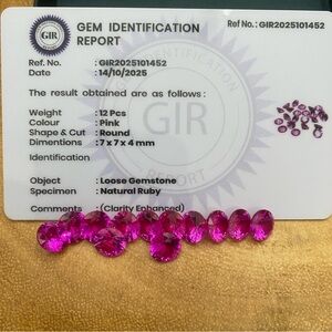 Vibrant Pink Loose Gemstones